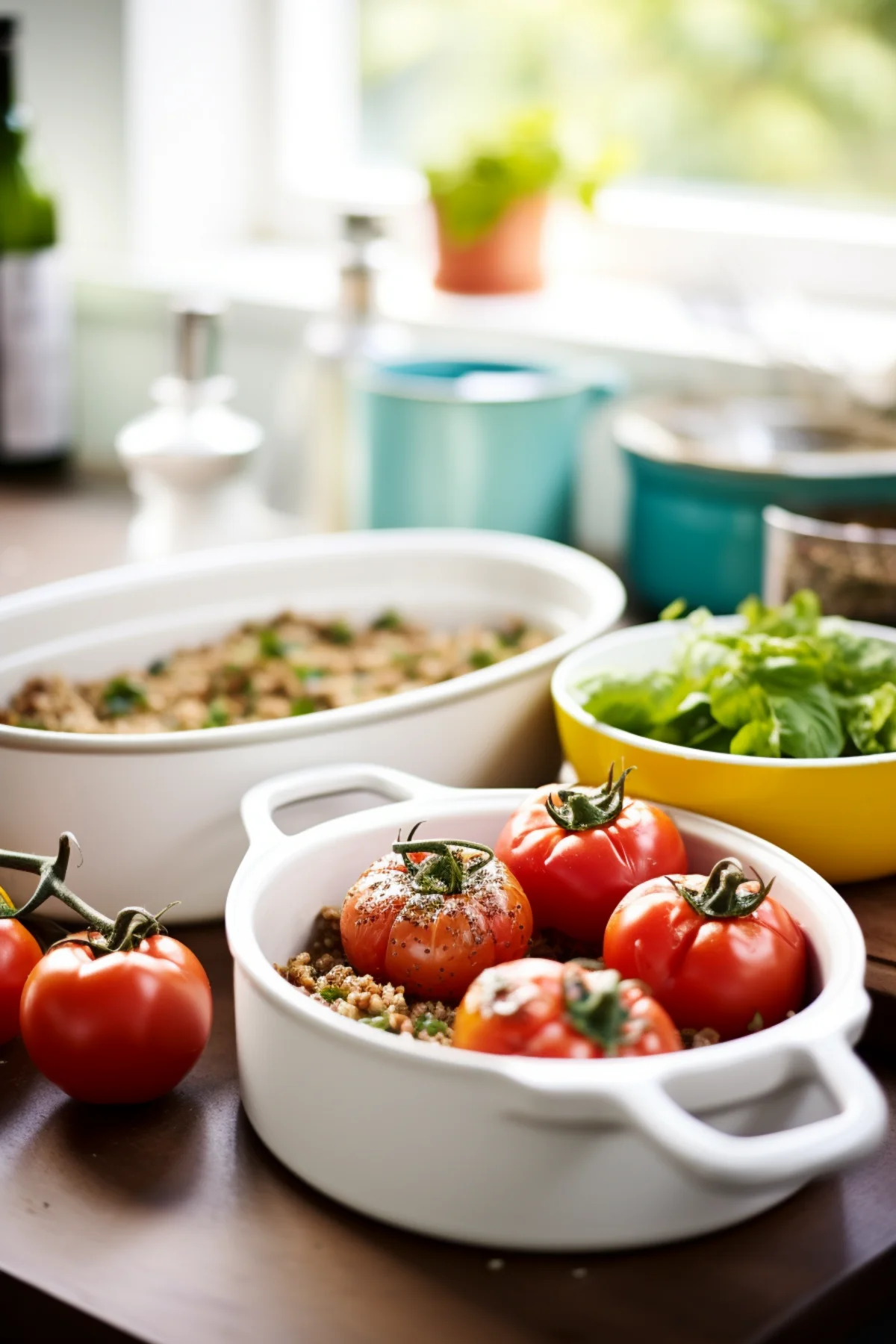 Provencal Stuffed Tomatoes with Quinoa and Herbs_001