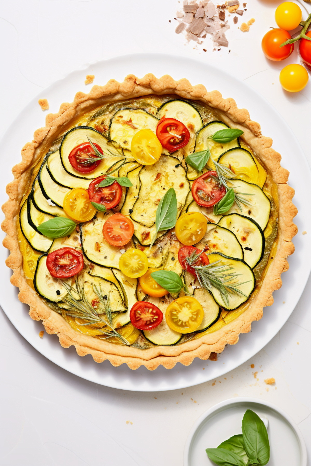 Provencal Vegetable Quiche with Whole Wheat Crust_001