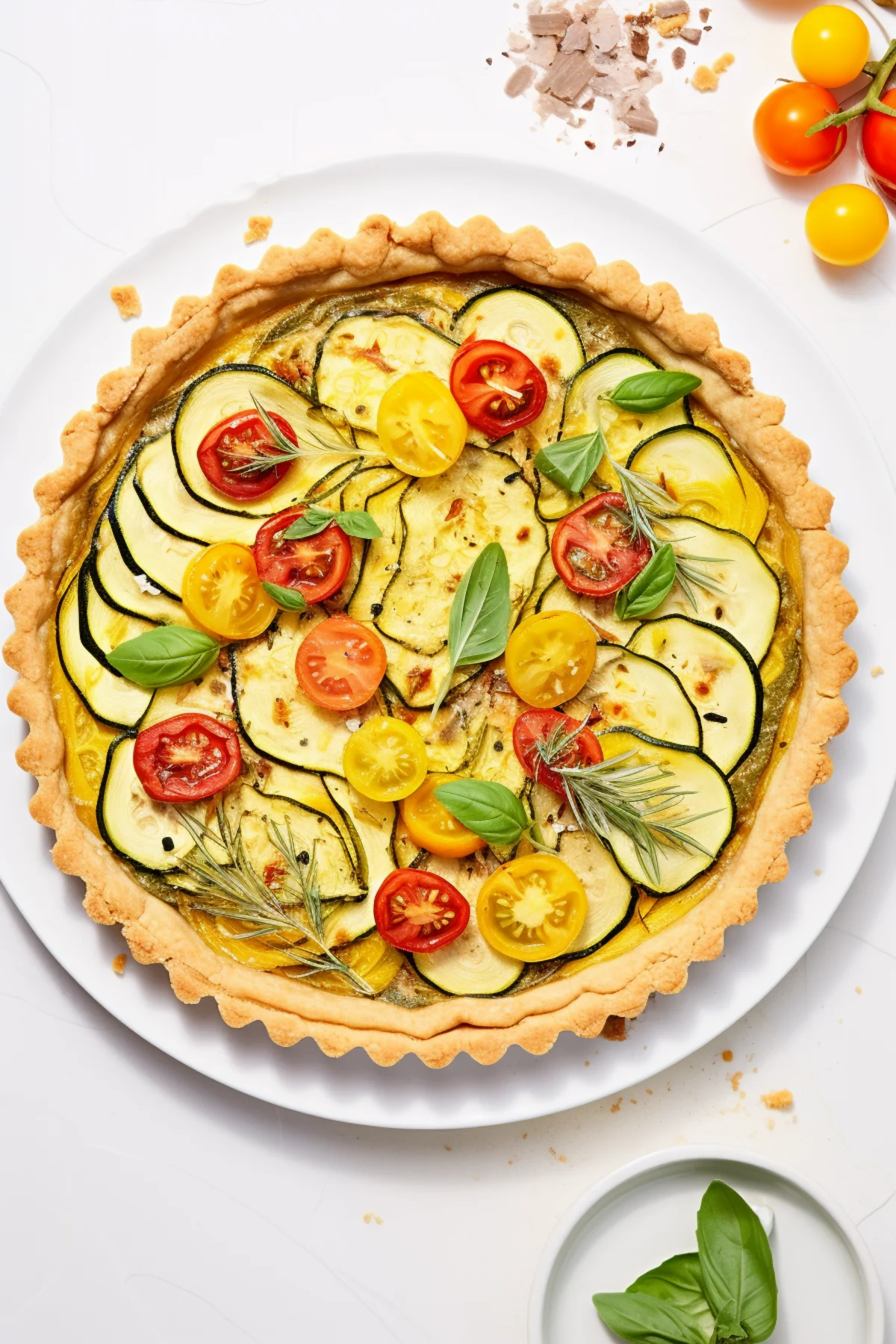 Provencal Vegetable Quiche with Whole Wheat Crust_001