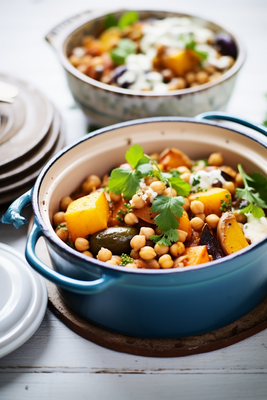 Ingredients for Pumpkin and Chickpea Tagine