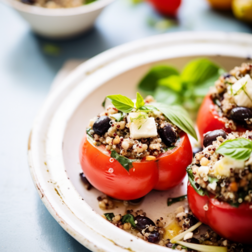 Quinoa and Black Bean Stuffed Tomatoes_001