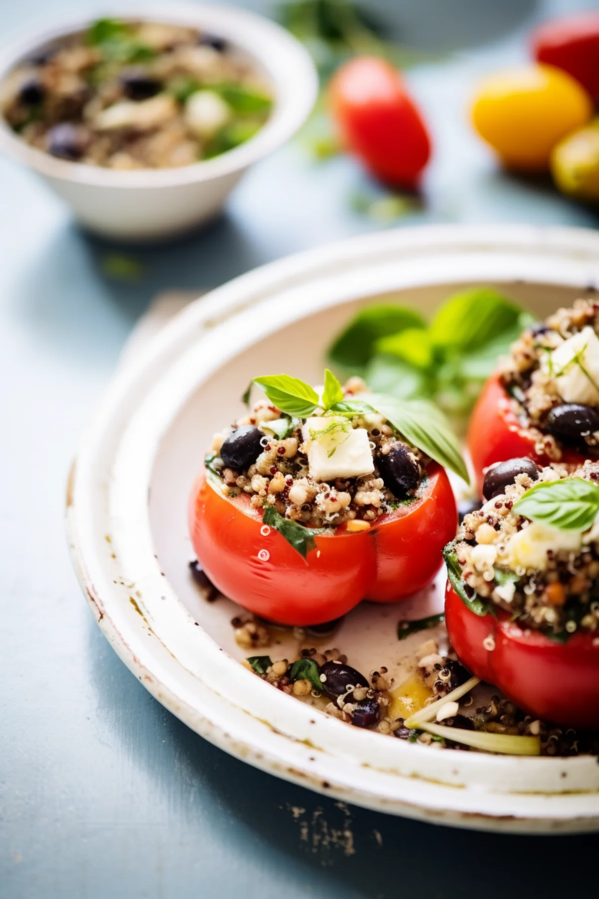 Quinoa and Black Bean Stuffed Tomatoes_001