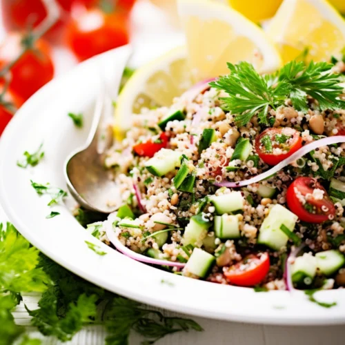 Quinoa Tabbouleh with Fresh Herbs and Lemon_001