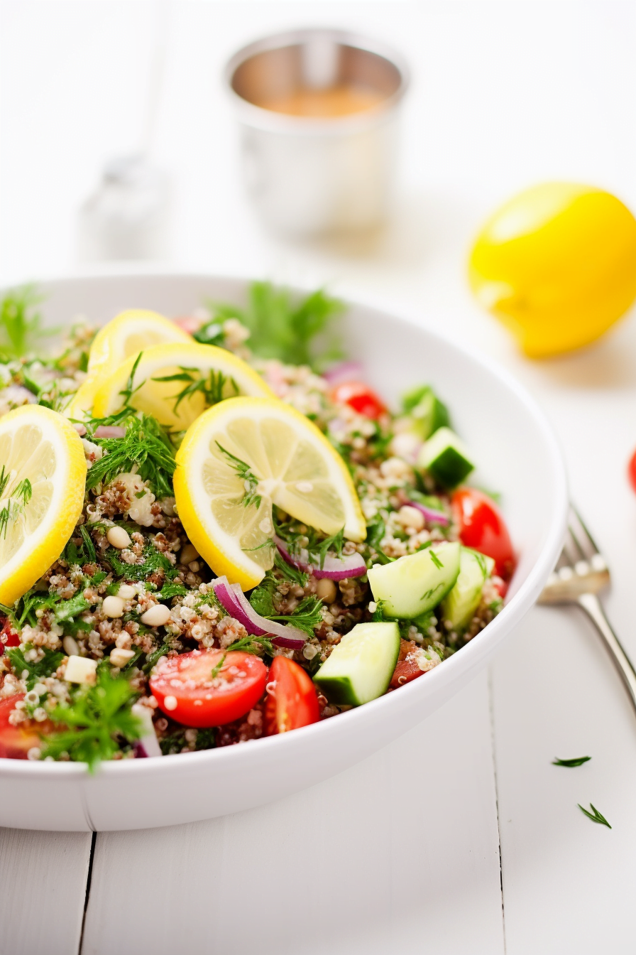 Preparing Quinoa Tabbouleh