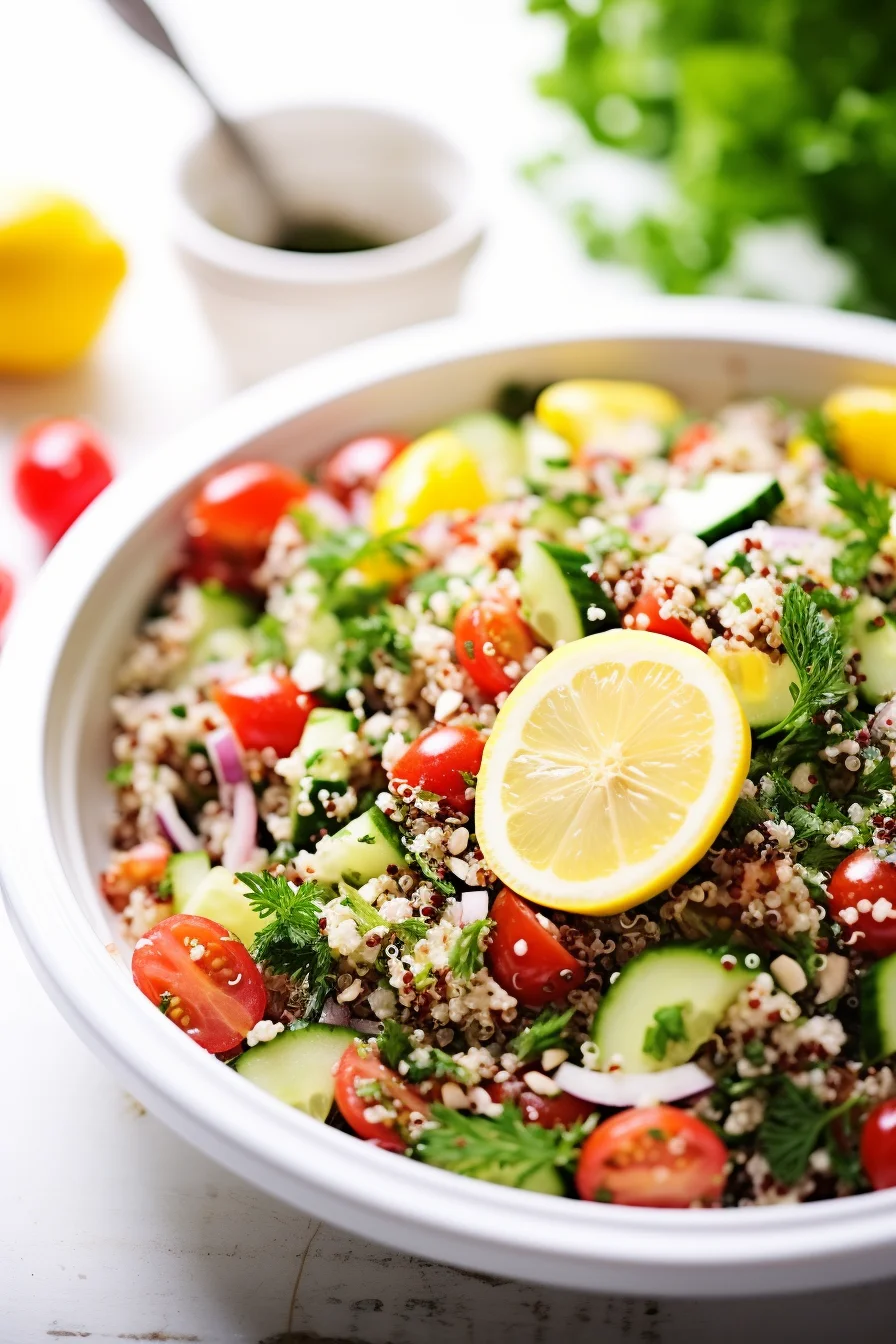 Quinoa Tabbouleh with Fresh Herbs and Lemon