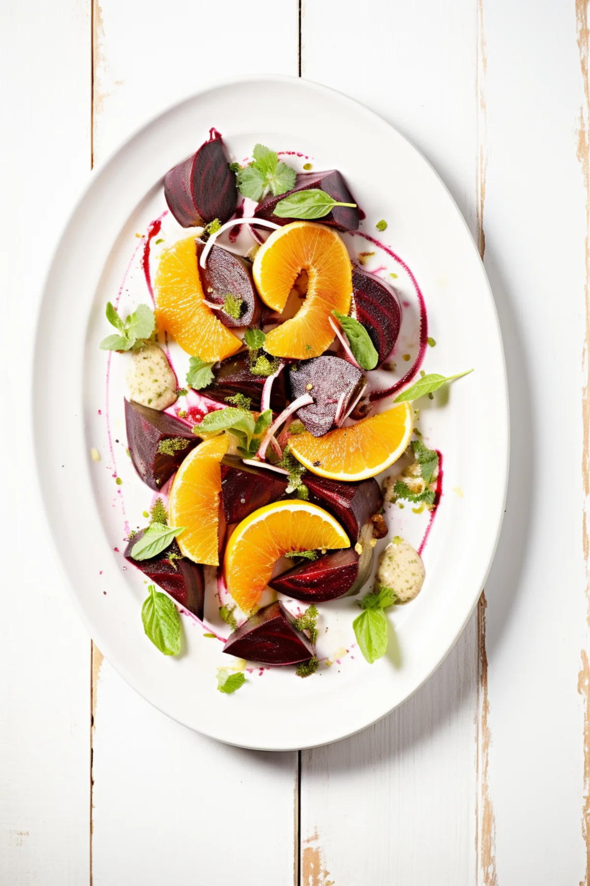 Roasted Beet and Citrus Salad with Pistachio and Mint_001