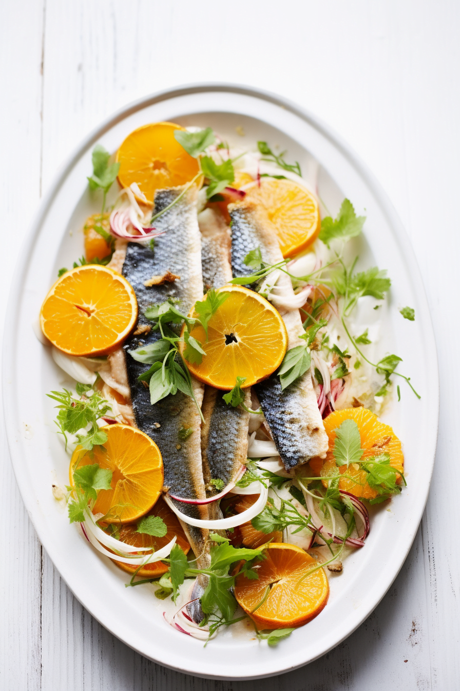 Roasted Branzino with Fennel and Sicilian Citrus