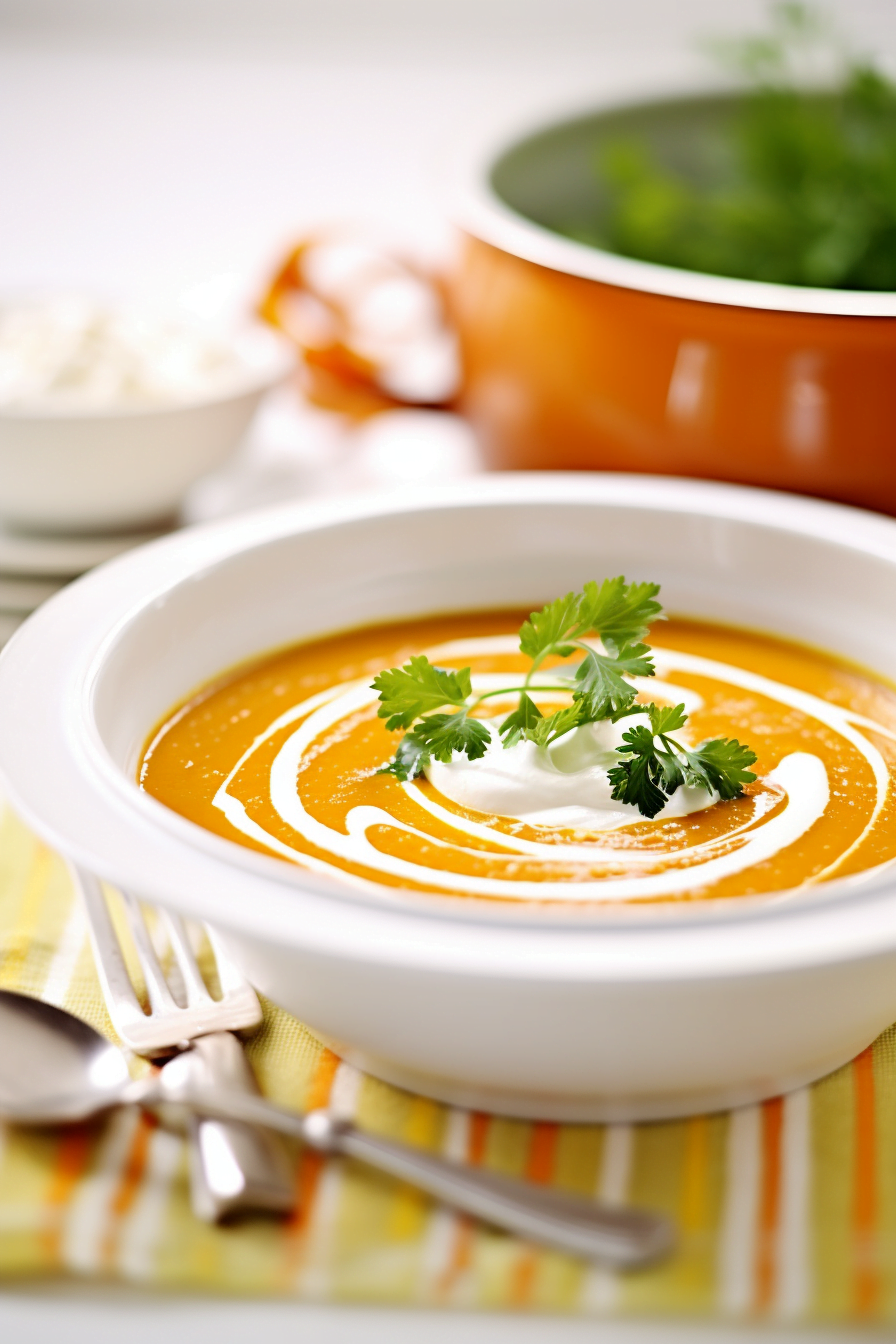 Ingredients for Roasted Carrot Soup with Ginger and Orange