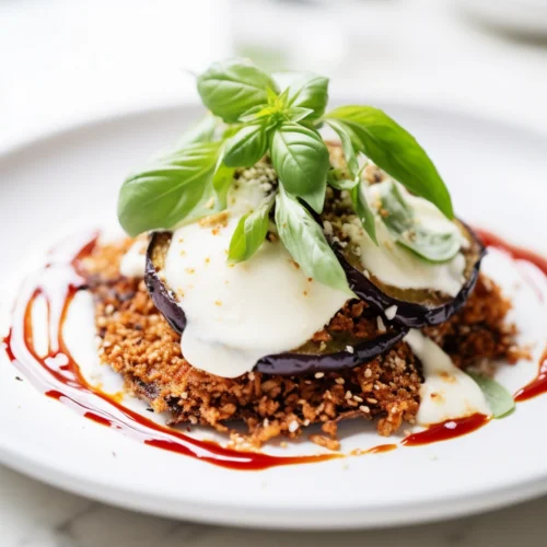 Roasted Eggplant Parmesan with Crispy Quinoa Crust_001