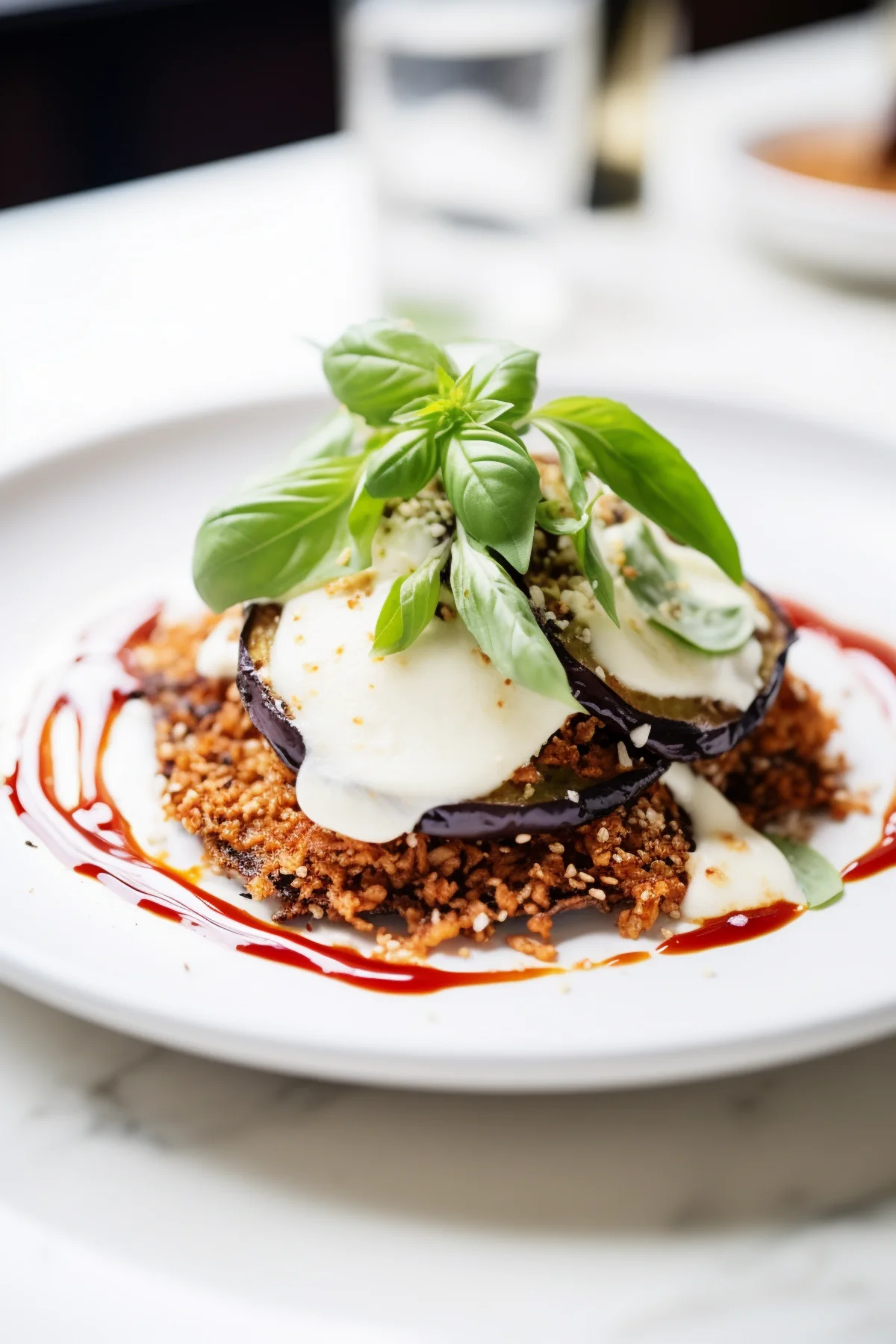 Roasted Eggplant Parmesan with Crispy Quinoa Crust_001