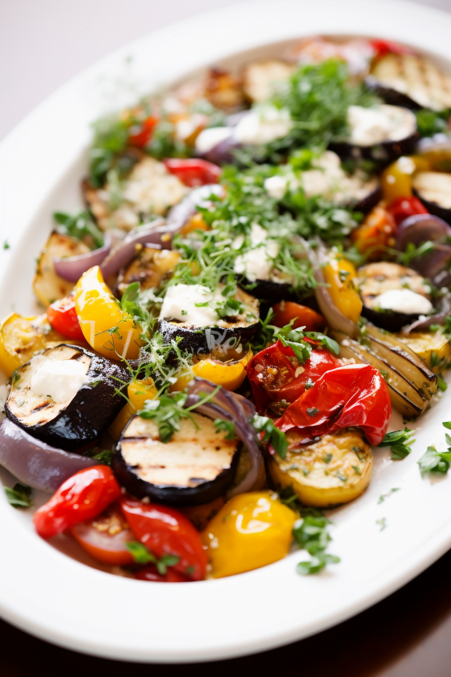 Roasted Provencal Vegetables with Herbed Quinoa