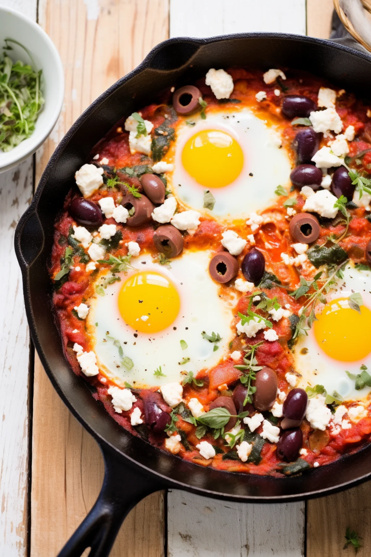 Roasted Red Pepper and Feta Shakshuka with Olive Tapenade_001