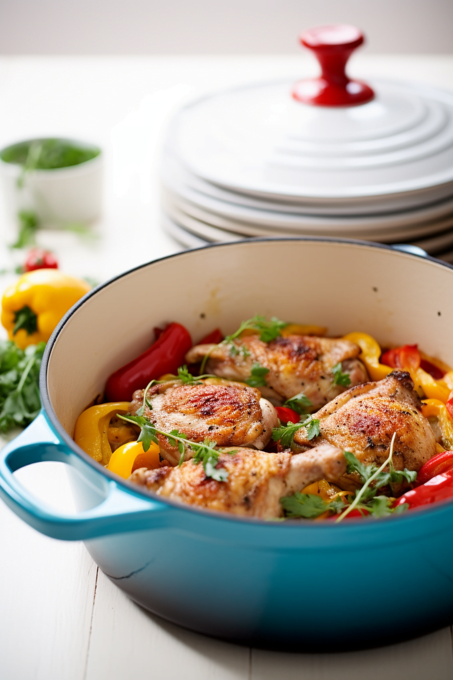 Roman Chicken with Bell Peppers (Pollo alla Romana)