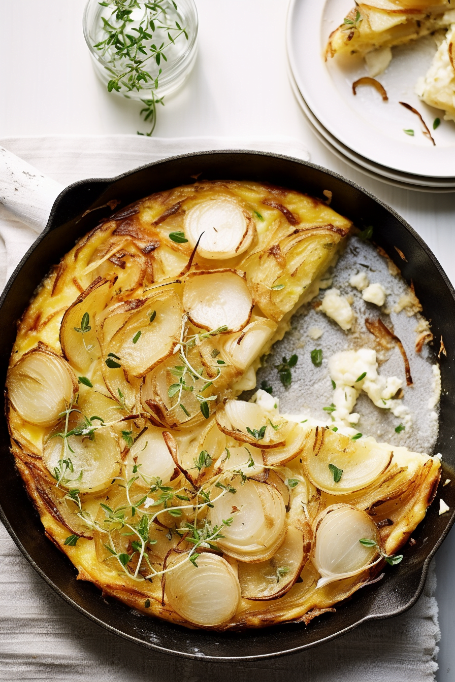 Sardinian Potato, Onion, and Pecorino Frittata