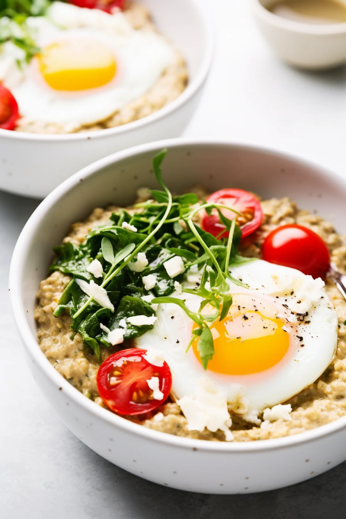 Savory Oatmeal with Spinach and Poached Eggs_001