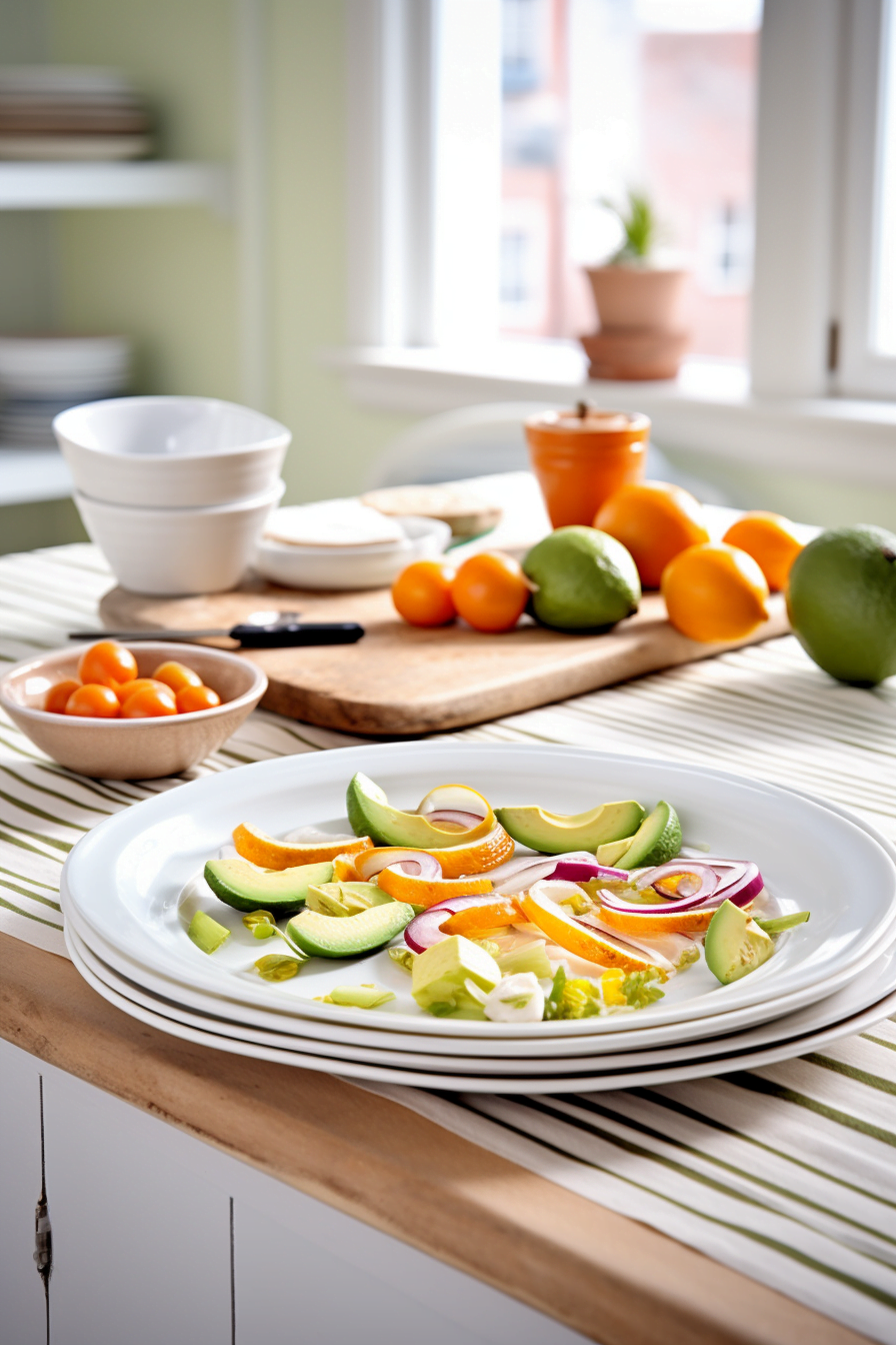 Preparing Seville Orange and Avocado Salad