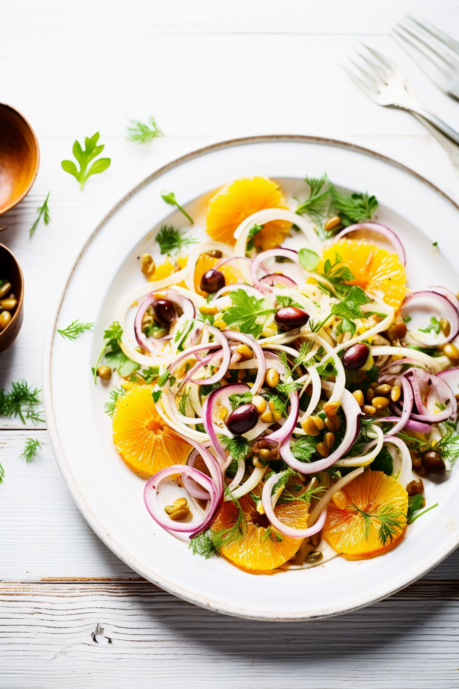 Sicilian Fennel and Orange Salad with Red Onion