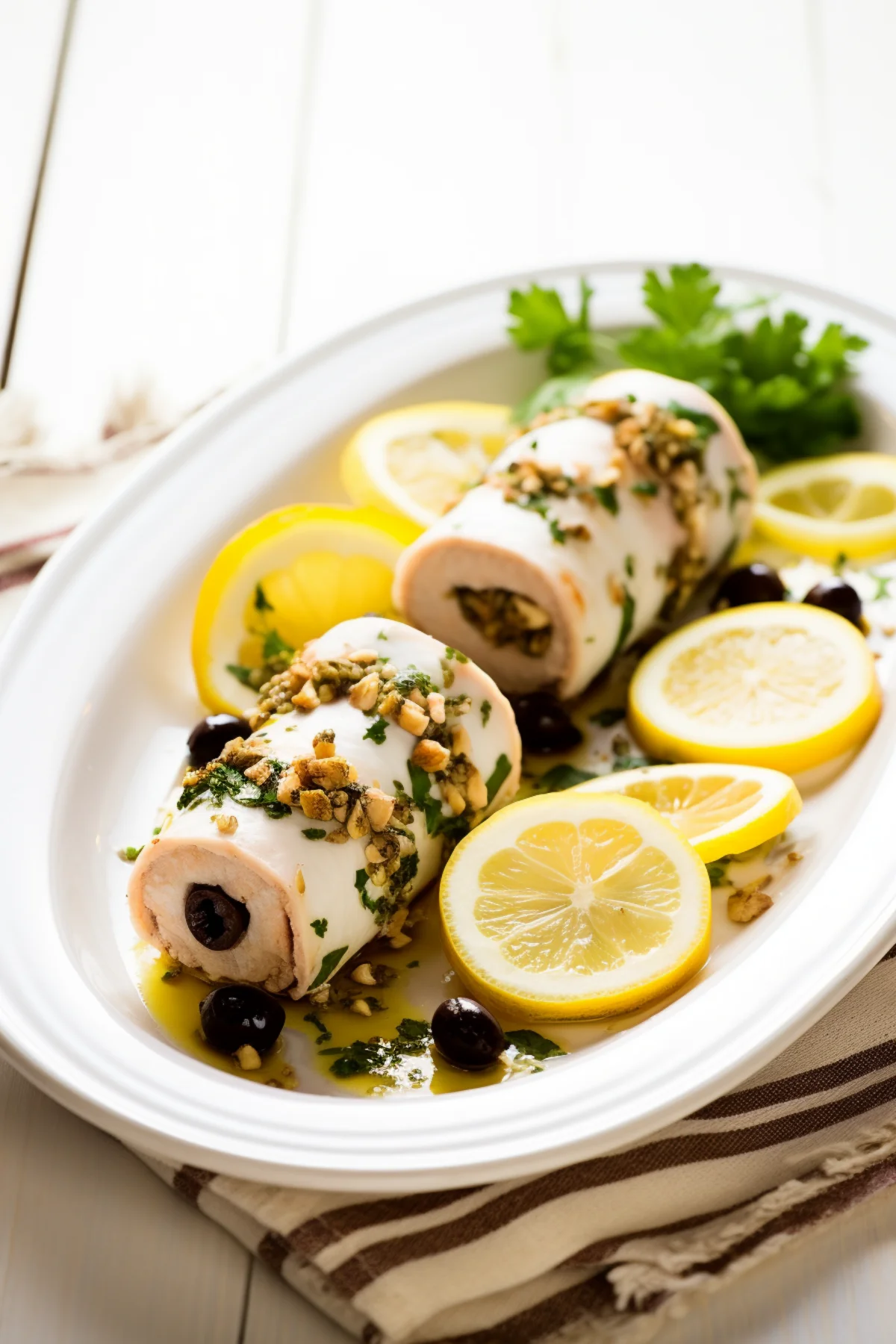 Sicilian Swordfish Rolls with Caper and Olive Sauce_001