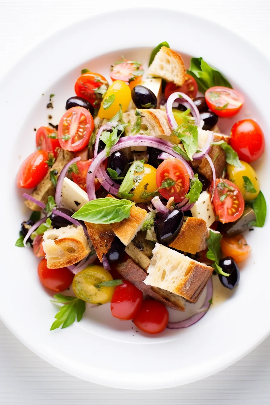 Ingredients for Sicilian Tomato and Bread Salad