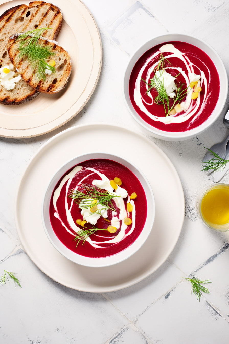 Slovenian Beetroot Soup with Yogurt