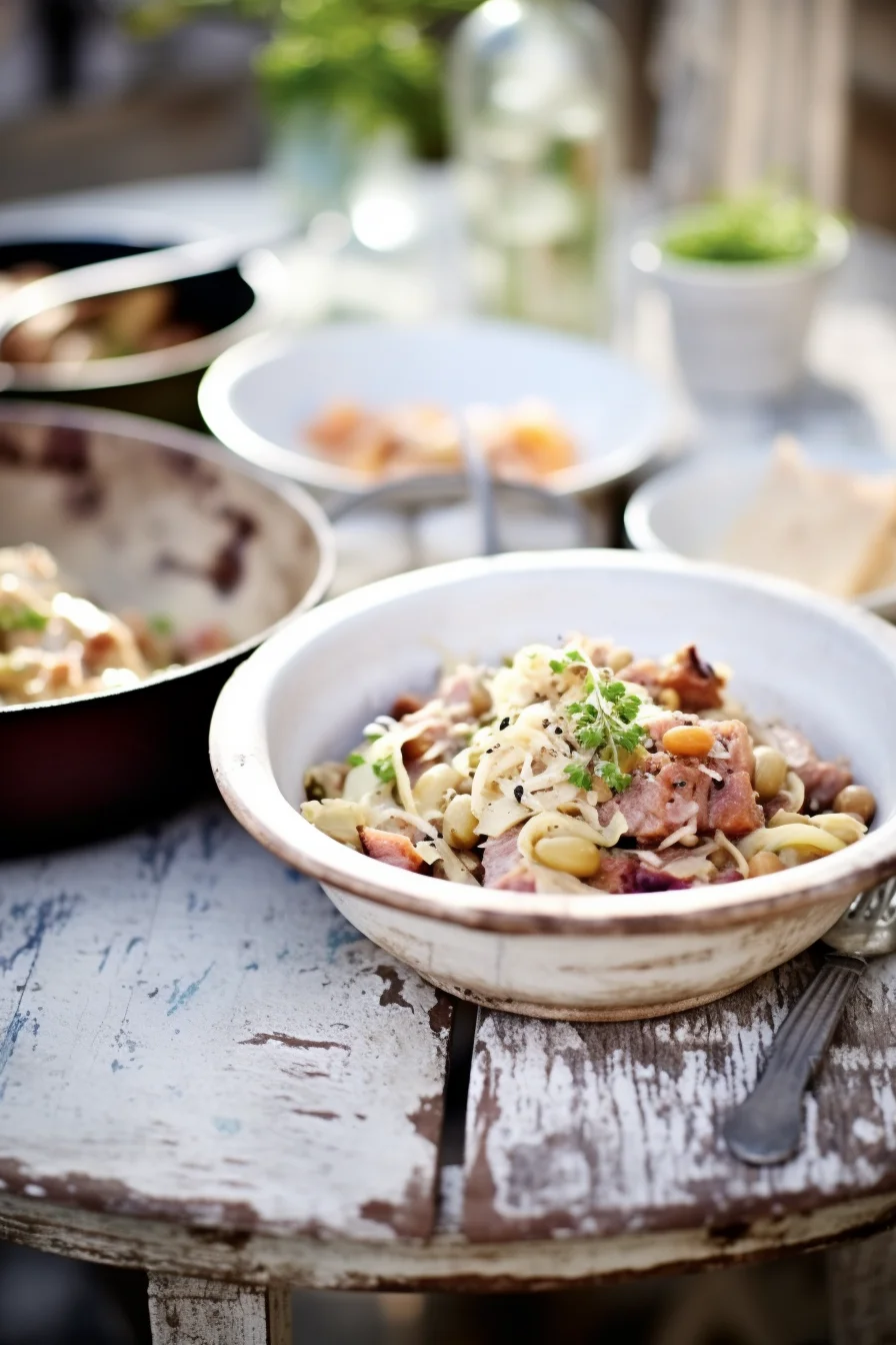 Slovenian Sauerkraut and Bean Stew (Jota)