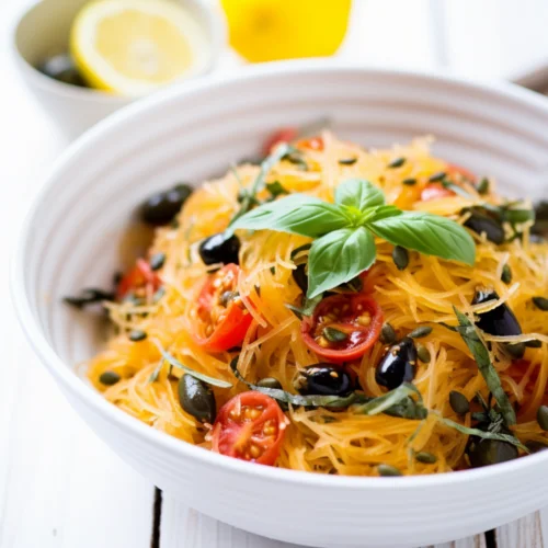 Spaghetti Squash with Tomato Sauce and Olives_001