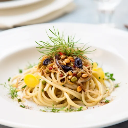 Spaghetti with Fresh Sardines and Wild Fennel_001