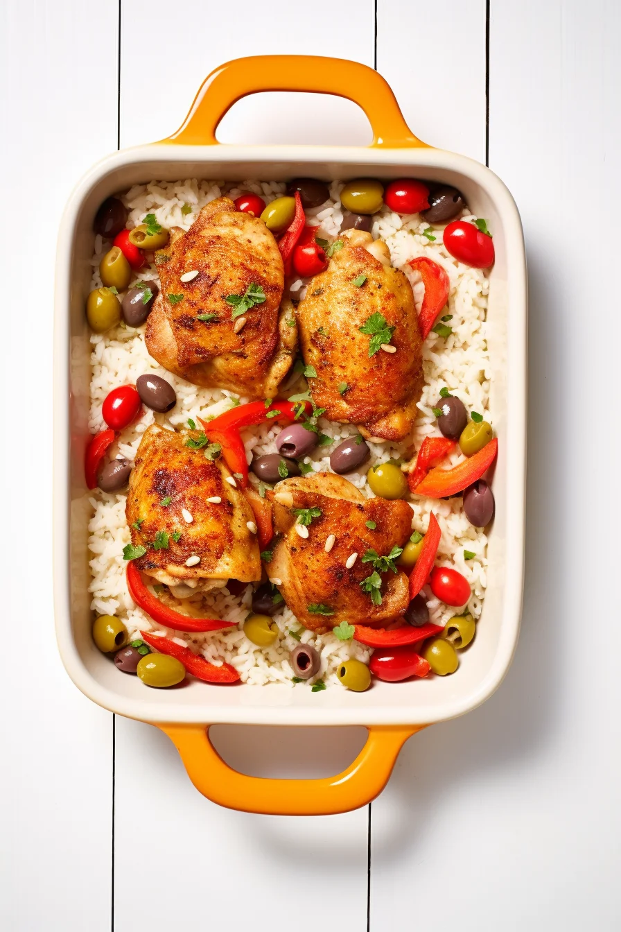 Ingredients for Spanish Chicken and Rice with Saffron