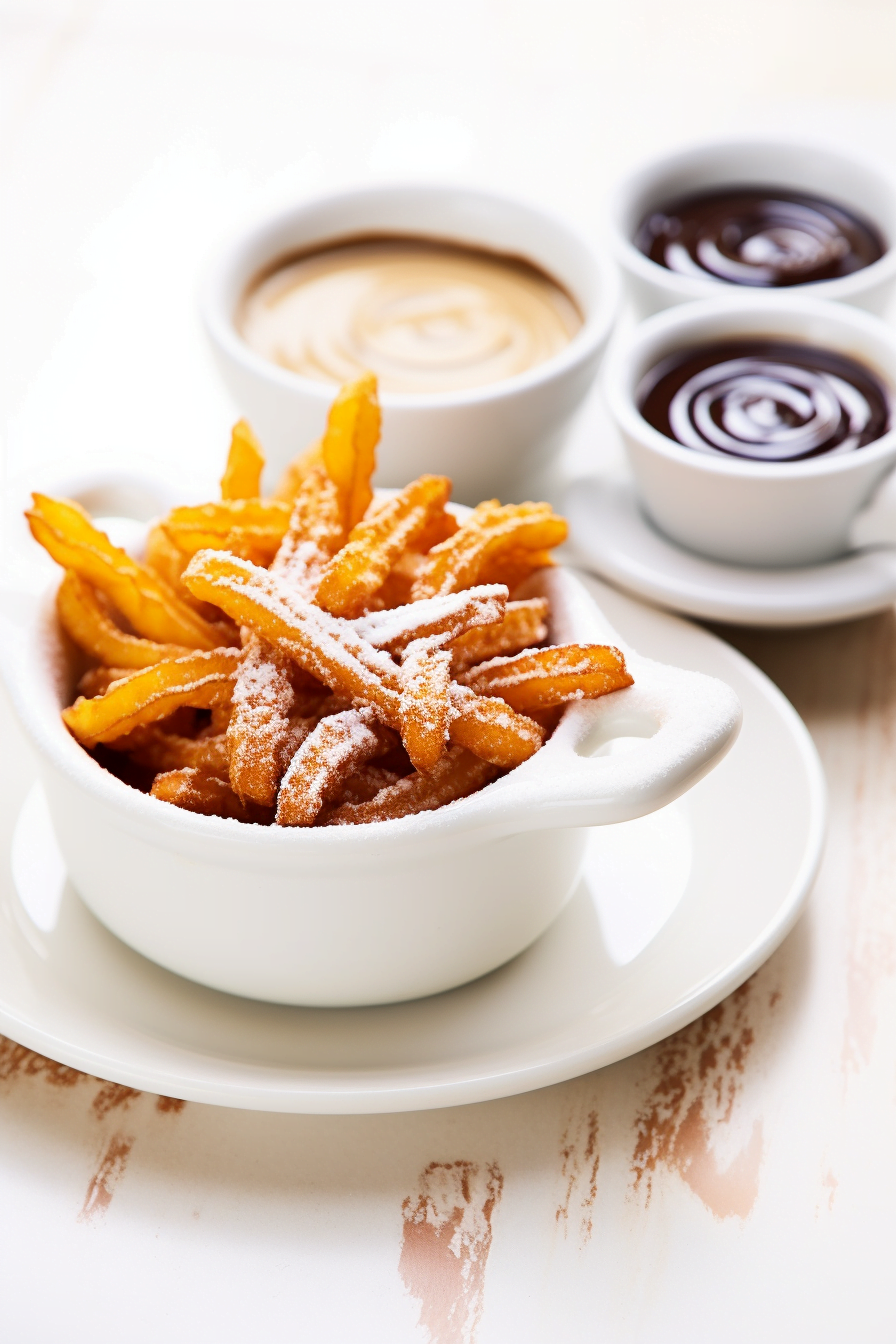 Spanish Churros with Dark Chocolate and Chili