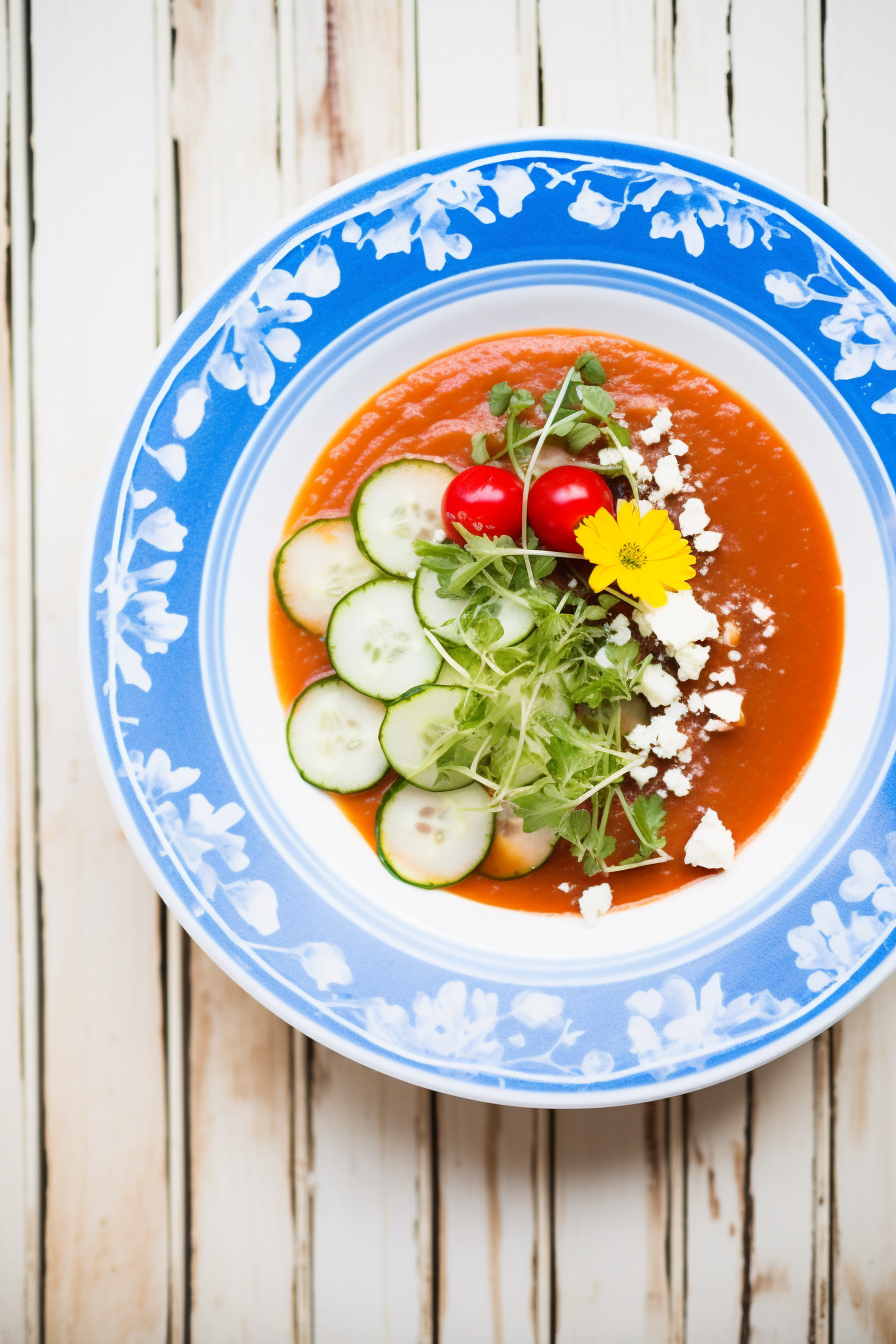 Ingredients for Spanish Gazpacho Andaluz