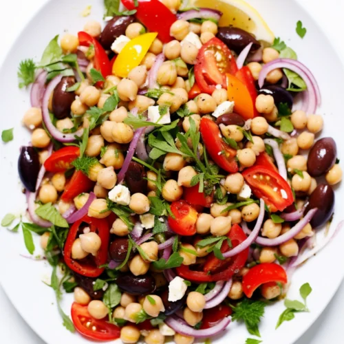 Spanish Style Chickpea and Roasted Pepper Salad_001
