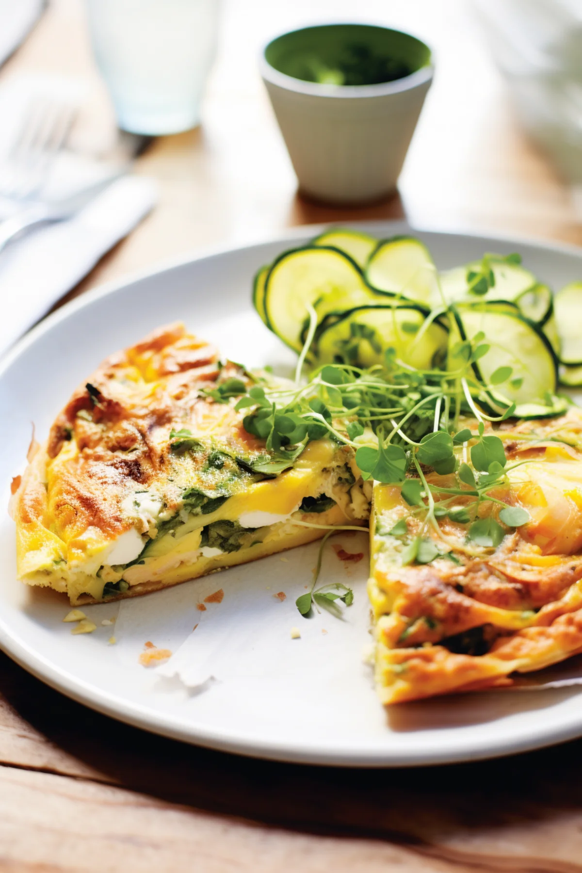 Spanish Zucchini Tortilla with Onion and Parsley_001