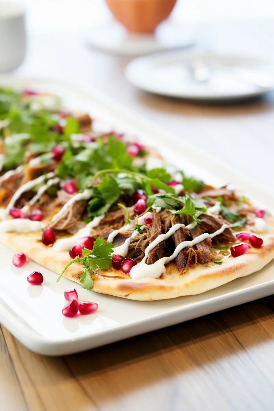 Preparing Spiced Lamb Flatbread