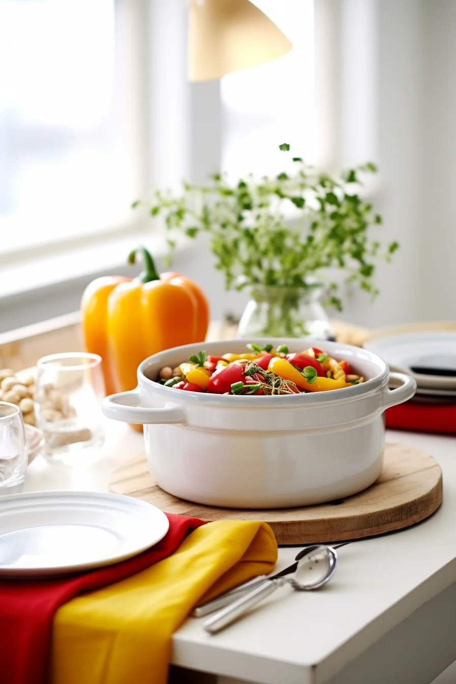 Stuffed Bell Peppers with Bulgur, Chickpeas, and Herbs
