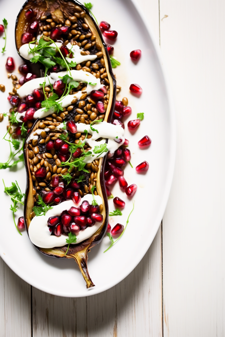 Preparing Stuffed Eggplant