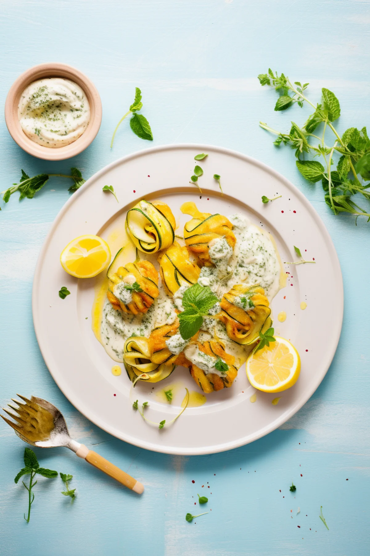 Stuffed Zucchini Flowers with Ricotta and Herbs_001