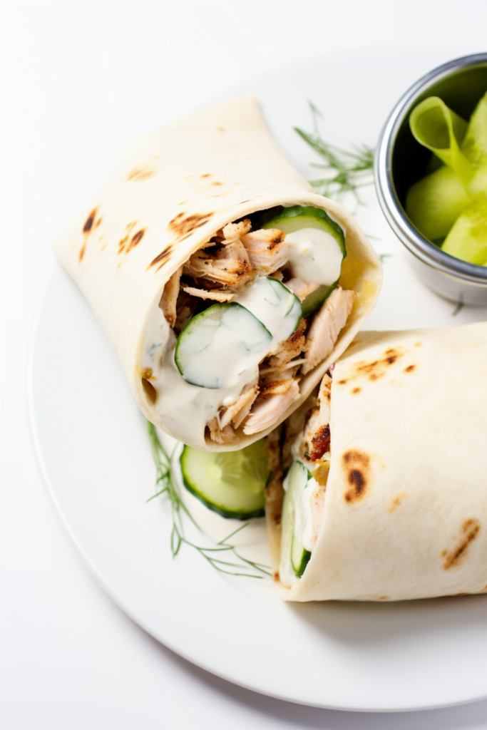 Syrian Chicken Shawarma with Garlic Sauce and Pickles - Cooking