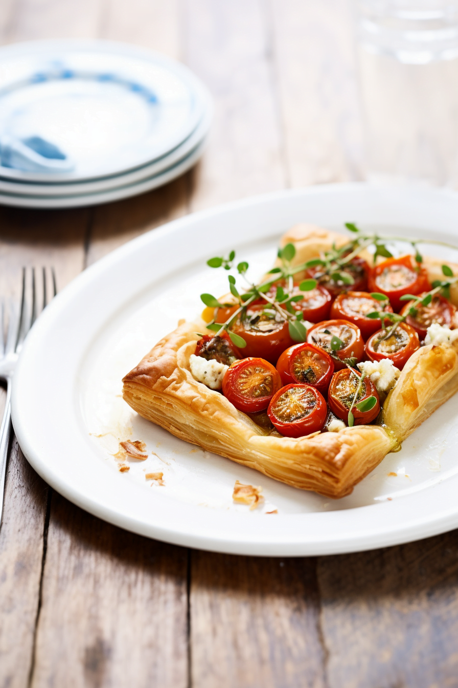 Tomato and Goat Cheese Tart with Thyme