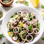 Turkish Green Olive Salad with Lemon and Parsley_001