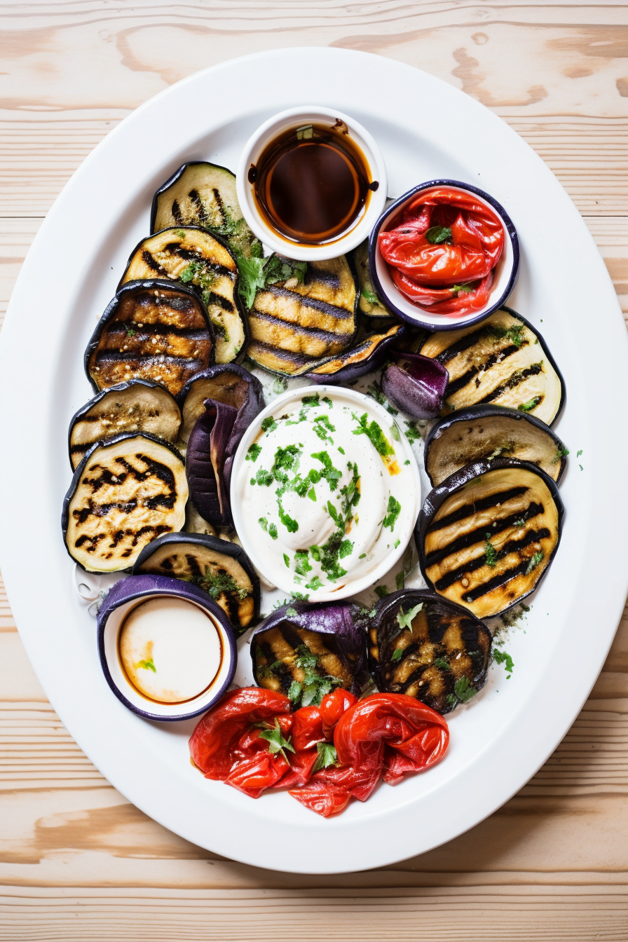 Turkish Grilled Vegetables with Pomegranate Molasses (Şakşuka)