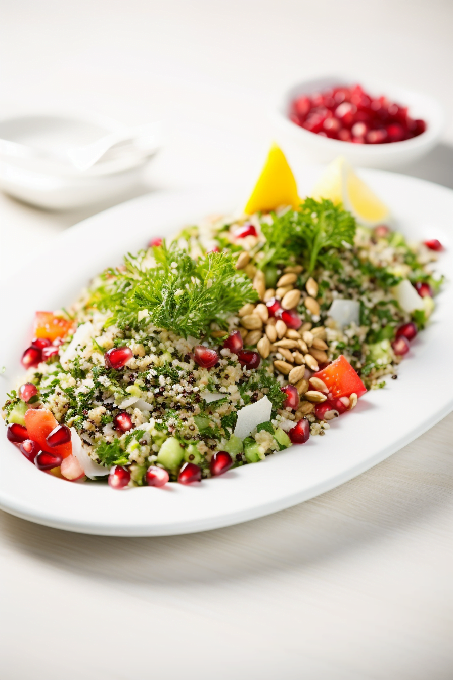 Turkish Kisir with Pomegranate Seeds and Pistachios - Cooking Mediterranean