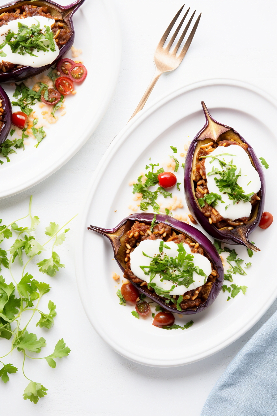 Turkish Stuffed Eggplants (Imam Bayildi)