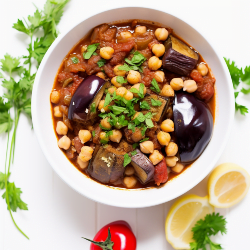 Turkish-Style Eggplant and Chickpea Stew (Patlıcan Güveç)_001