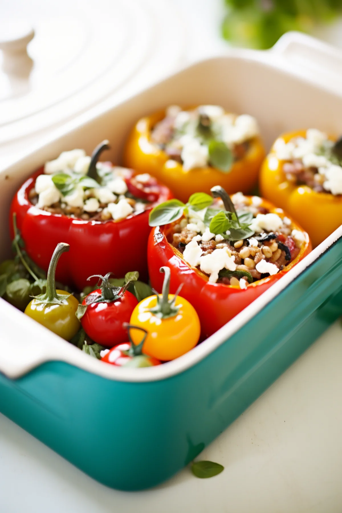 Turkish-Style Lentil and Spinach Stuffed Peppers_001