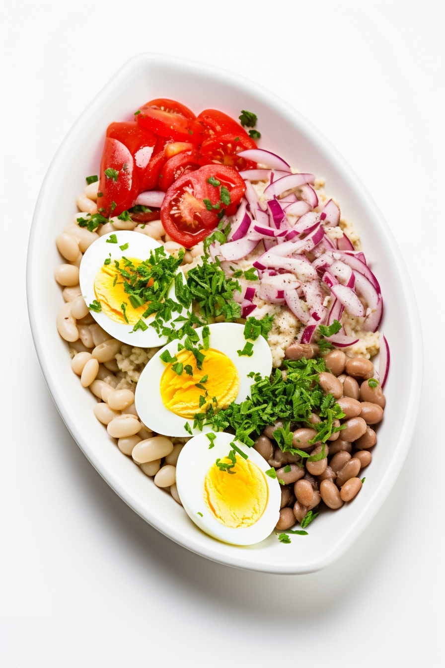 Ingredients for Turkish White Bean Salad