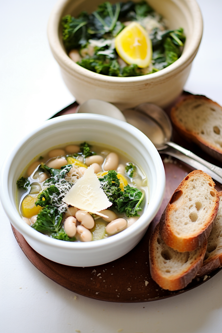 Tuscan White Bean and Kale Soup (Ribollita)