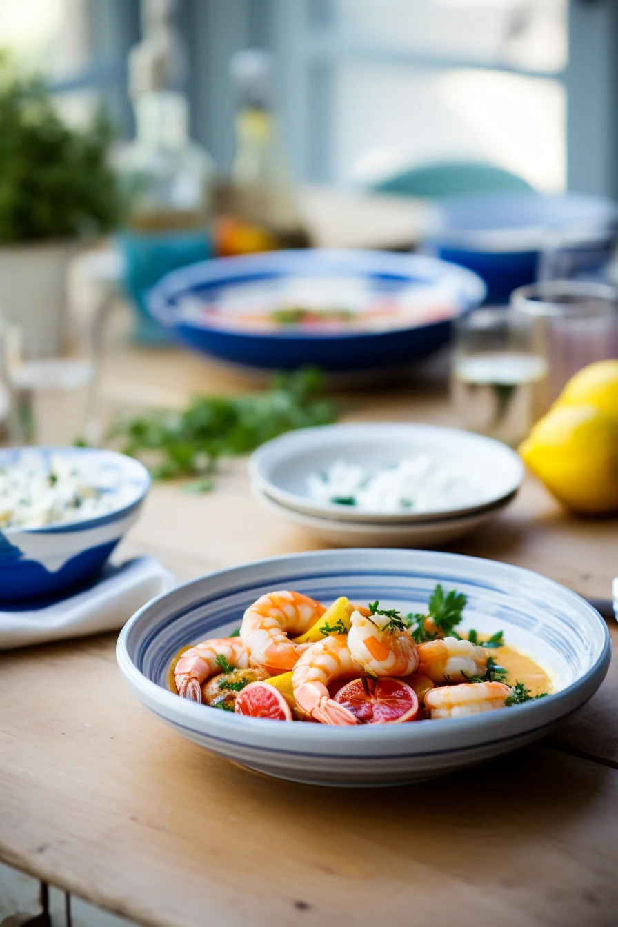 Preparing Venetian Shrimp and Polenta