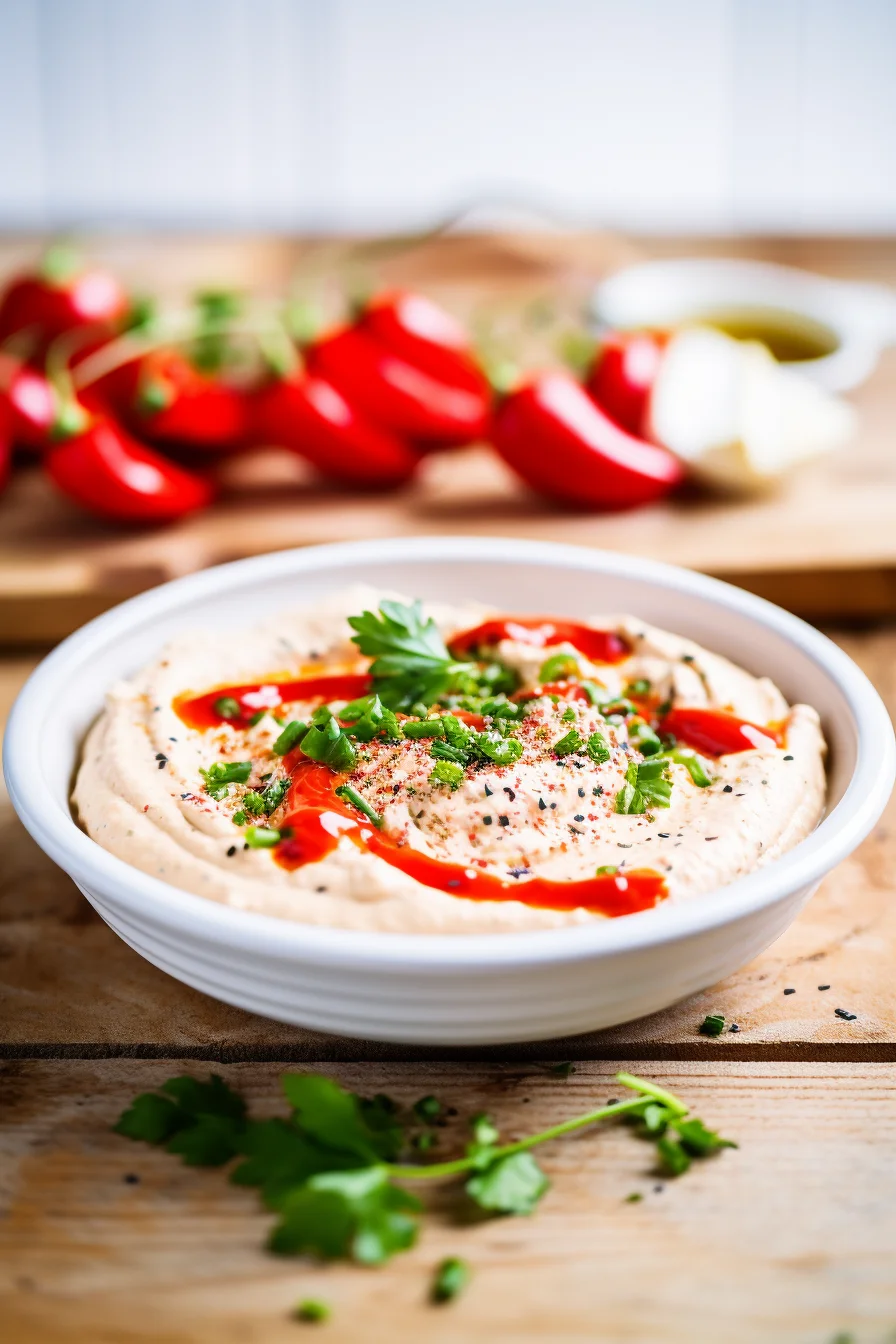Albanian Roasted Red Pepper and Garlic Dip Process