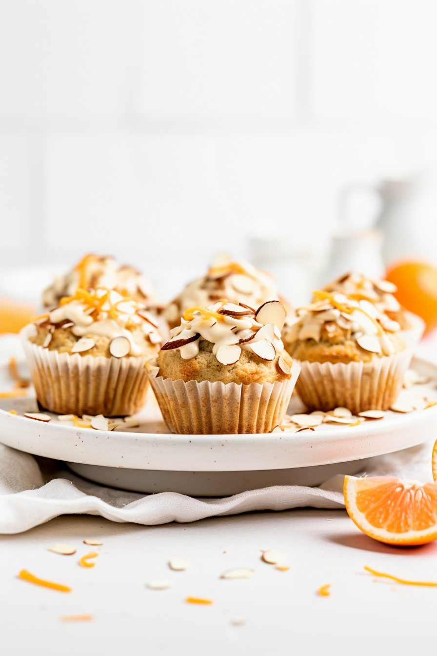 Finished Almond and Orange Flourless Muffins