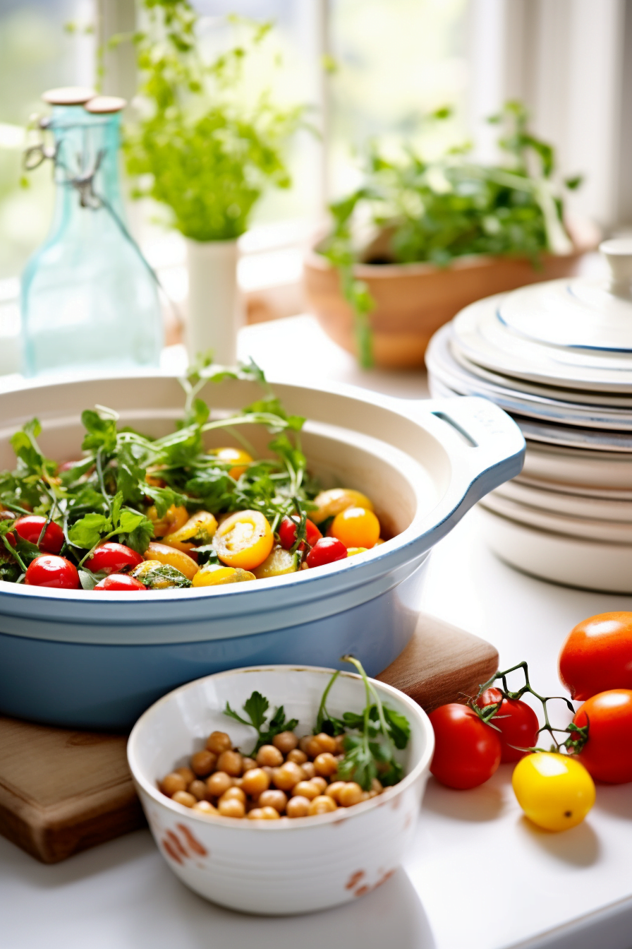 Cooking Apulian Chickpea and Vegetable Stew